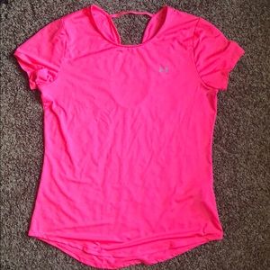 Neon Pink Under Armour Shirt